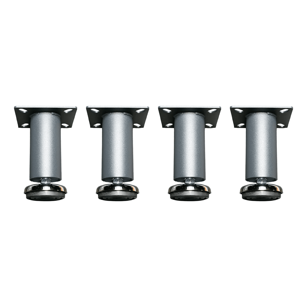 Dragonfire Tools Pro Series 4 x Heavy-Duty Adjustable Leveling Feet (Silver) | 4PF