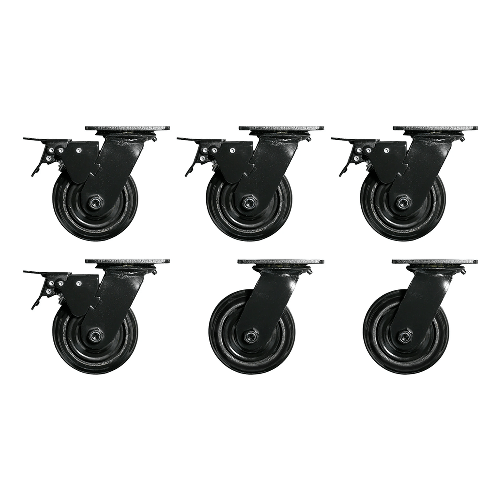 Dragonfire Tools Pro Series 6 x Workbench Casters (Black) | 6PCB
