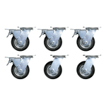 Dragonfire Tools Pro Series 6 x Workbench Casters (Silver) | 6PC 