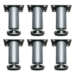 Dragonfire Tools Pro Series 6 x Heavy-Duty Adjustable Leveling Feet (Silver) | 6PF 