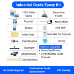 ArmorPoxy ArmorPoxy ArmorClad 600 SF Epoxy Kit - Gray Medium Broadcast (No Primer) 