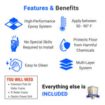 ArmorPoxy ArmorClad 600 SF Designer Gray Garage Pro Epoxy Kit 