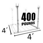 E-Z Garage Storage 4 x 4 ft. Heavy-Duty Pro Ceiling Storage Rack | Garage Giant 