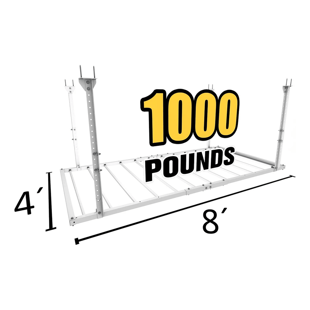 E-Z Garage Storage 4 x 8 ft. Heavy-Duty Pro Ceiling Storage Rack | Garage Giant