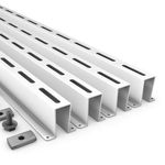 E-Z Garage Storage Tote Slide Channel Rail-EZ-CR-1-Garage Giant 