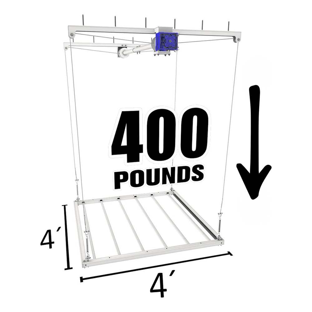 E-Z Garage Storage 4 x 4 ft. E-Z Lift (8 - 11 ft. Ceiling Height) | Garage Giant