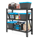 Fleximounts Heavy Duty Garage Shelving Rack-FLX-FS24-BLK-Garage Giant 