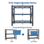 Fleximounts Heavy Duty Garage Shelving Rack-FLX-FS24-BLK-Garage Giant 