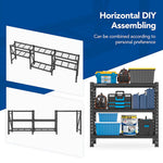 Fleximounts Heavy Duty Garage Shelving Rack-FLX-FS24-BLK-Garage Giant 