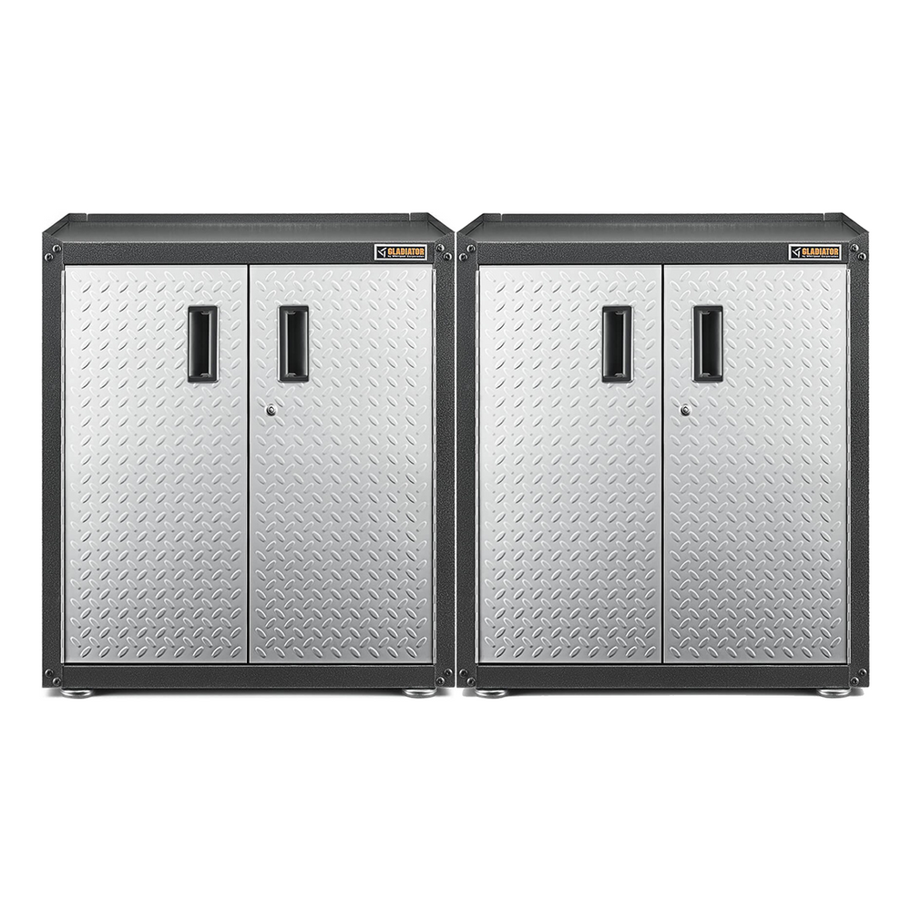 Gladiator 2 x Ready-To-Assemble 2-Door Modular GearBox-GAGB28FDYGx2-Garage Giant