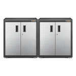 Gladiator 2 x Ready-To-Assemble 2-Door Modular GearBox-GAGB28FDYGx2-Garage Giant 