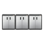 Gladiator 3 x Ready-To-Assemble 2-Door Modular GearBox-GAGB28FDYGx3-Garage Giant 