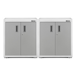 Gladiator 2 x Ready-To-Assemble 2-Door Modular GearBox-GAGB28FVEWx2-Garage Giant 