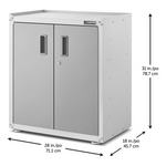 Gladiator 2 x Ready-To-Assemble 2-Door Modular GearBox-GAGB28FVEWx2-Garage Giant 