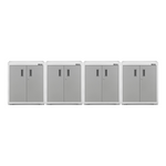 Gladiator 4 x Ready-To-Assemble 2-Door Modular GearBox-GAGB28FVEWx4-Garage Giant 