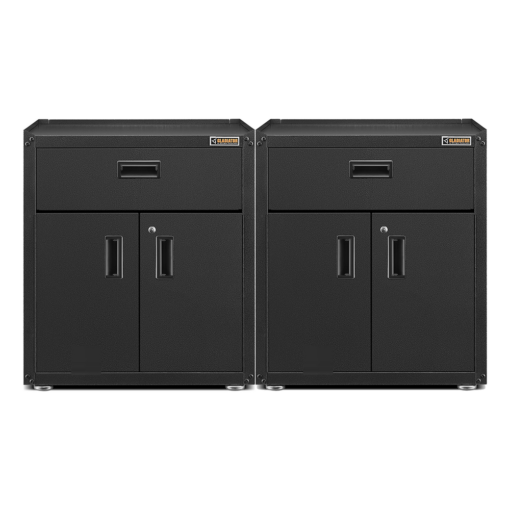 Gladiator 2 x Ready-To-Assemble 28-Inch Base Cabinet-GAGB28KDKSGx2-Garage Giant