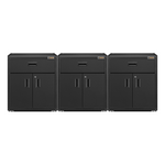 Gladiator 3 x Ready-To-Assemble 28-Inch Base Cabinet-GAGB28KDKSGx3-Garage Giant 