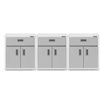 Gladiator 3 x Ready-To-Assemble 28-Inch Base Cabinet-GAGB28KDKWx3-Garage Giant 