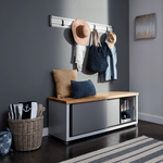 Gladiator Ready-to-Assemble Storage Shoe Bench-GAGB54SBJW-Garage Giant 