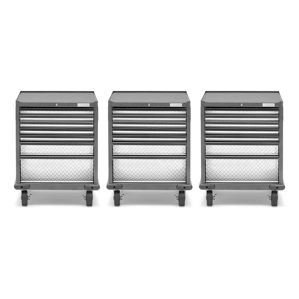 Gladiator 3 x Premier 7-Drawer Modular GearDrawer-GAGD277DJGx3-Garage Giant
