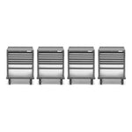 Gladiator 4 x Premier 7-Drawer Modular GearDrawer-GAGD277DJGx4-Garage Giant 