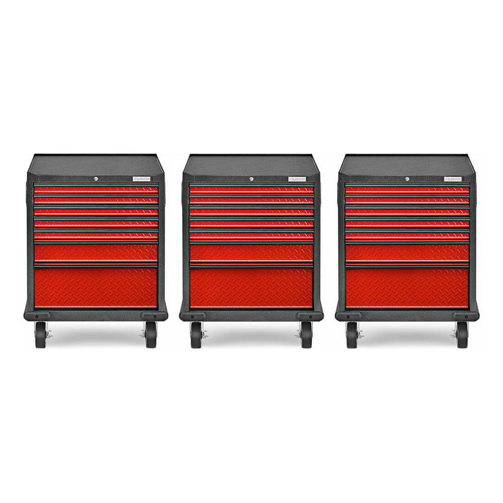 Gladiator 3 x Premier 7-Drawer Modular GearDrawer-GAGD277DKRx3-Garage Giant