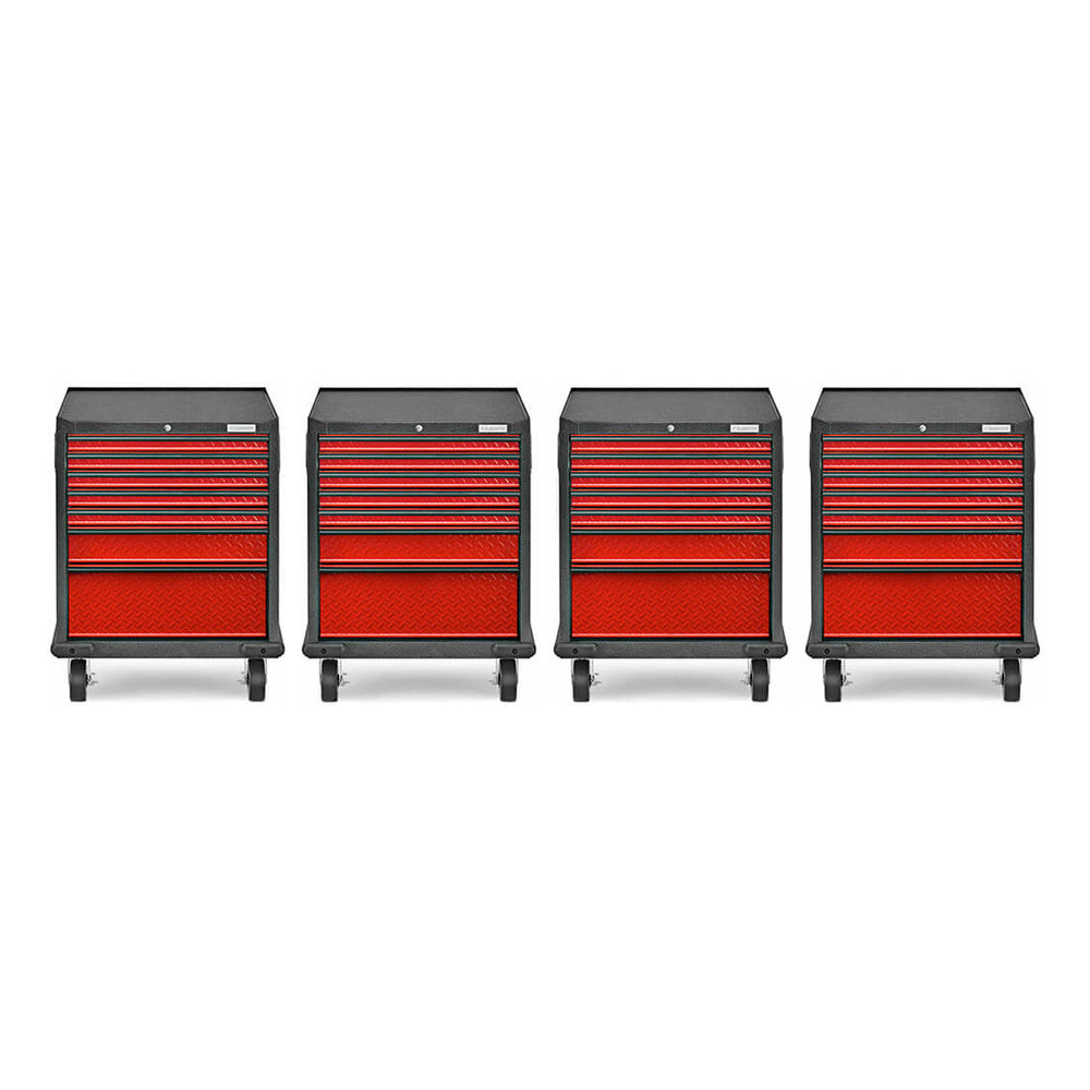 Gladiator 4 x Premier 7-Drawer Modular GearDrawer-GAGD277DKRx4-Garage Giant