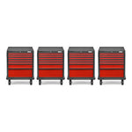 Gladiator 4 x Premier 7-Drawer Modular GearDrawer-GAGD277DKRx4-Garage Giant 