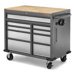 Gladiator 41-Inch 9-Drawer Mobile Tool Workbench with Solid Wood Top-GAMT41HWJG-Garage Giant 