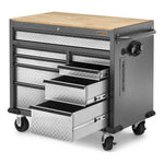 Gladiator 41-Inch 9-Drawer Mobile Tool Workbench with Solid Wood Top-GAMT41HWJG-Garage Giant 