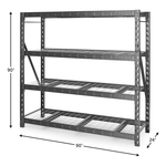 Gladiator 90-Inch Tool-Free Rack Shelving (2-Pack)-GARA904XIGx2-Garage Giant 