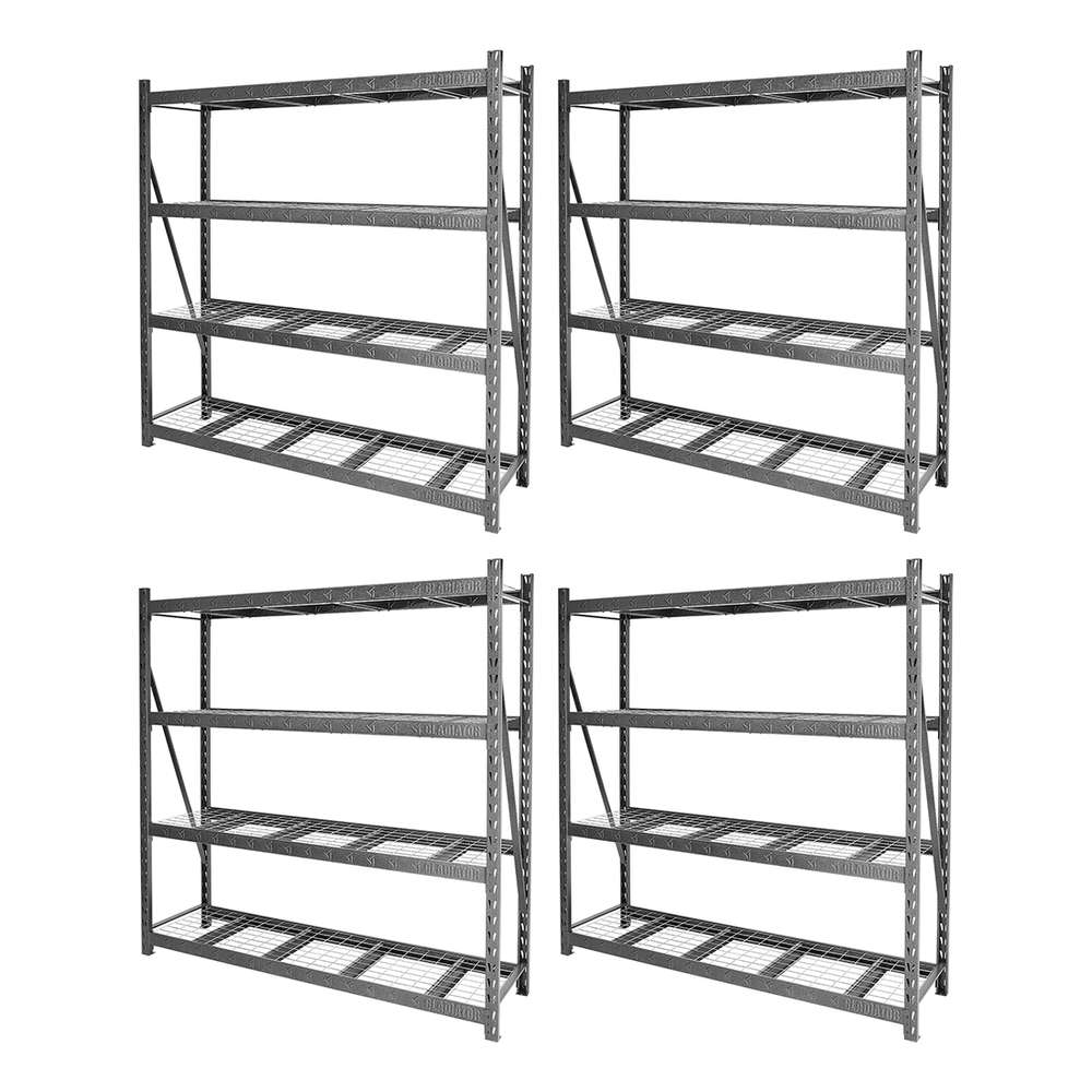 Gladiator 90-Inch Tool-Free Rack Shelving (4-Pack)-GARA904XIGx4-Garage Giant