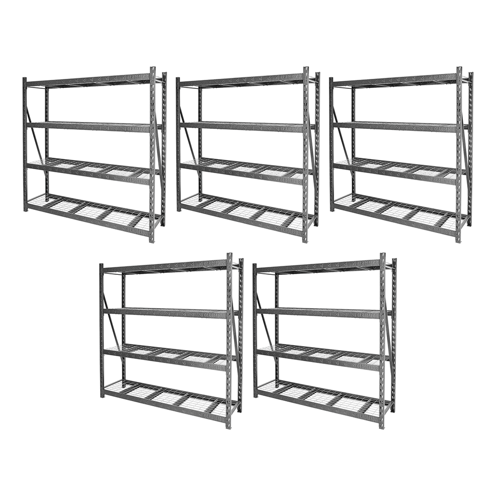Gladiator 90-Inch Tool-Free Rack Shelving (5-Pack)-GARA904XIGx5-Garage Giant