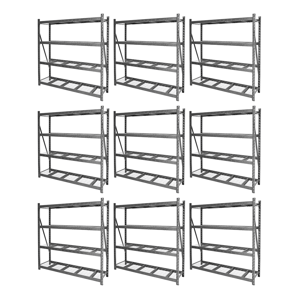Gladiator 90-Inch Tool-Free Rack Shelving (9-Pack)-GARA904XIGx9-Garage Giant