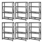 Gladiator 48-Inch Tool-Free Rack Shelving (6-Pack)-GARS484TEG-6-Garage Giant 
