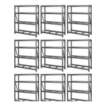Gladiator 60-Inch Tool-Free Rack Shelving (9-Pack)-GARS604TEG-9-Garage Giant 