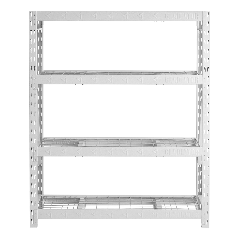 Gladiator 60-Inch Tool-Free Rack Shelving-GARS604TKW-Garage Giant