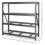 Gladiator 77-Inch Tool-Free Rack Shelving (6-Pack)-GARS774XEG-6-Garage Giant 
