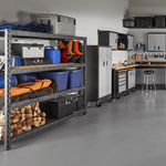 Gladiator 77-Inch Tool-Free Rack Shelving (6-Pack)-GARS774XEG-6-Garage Giant 