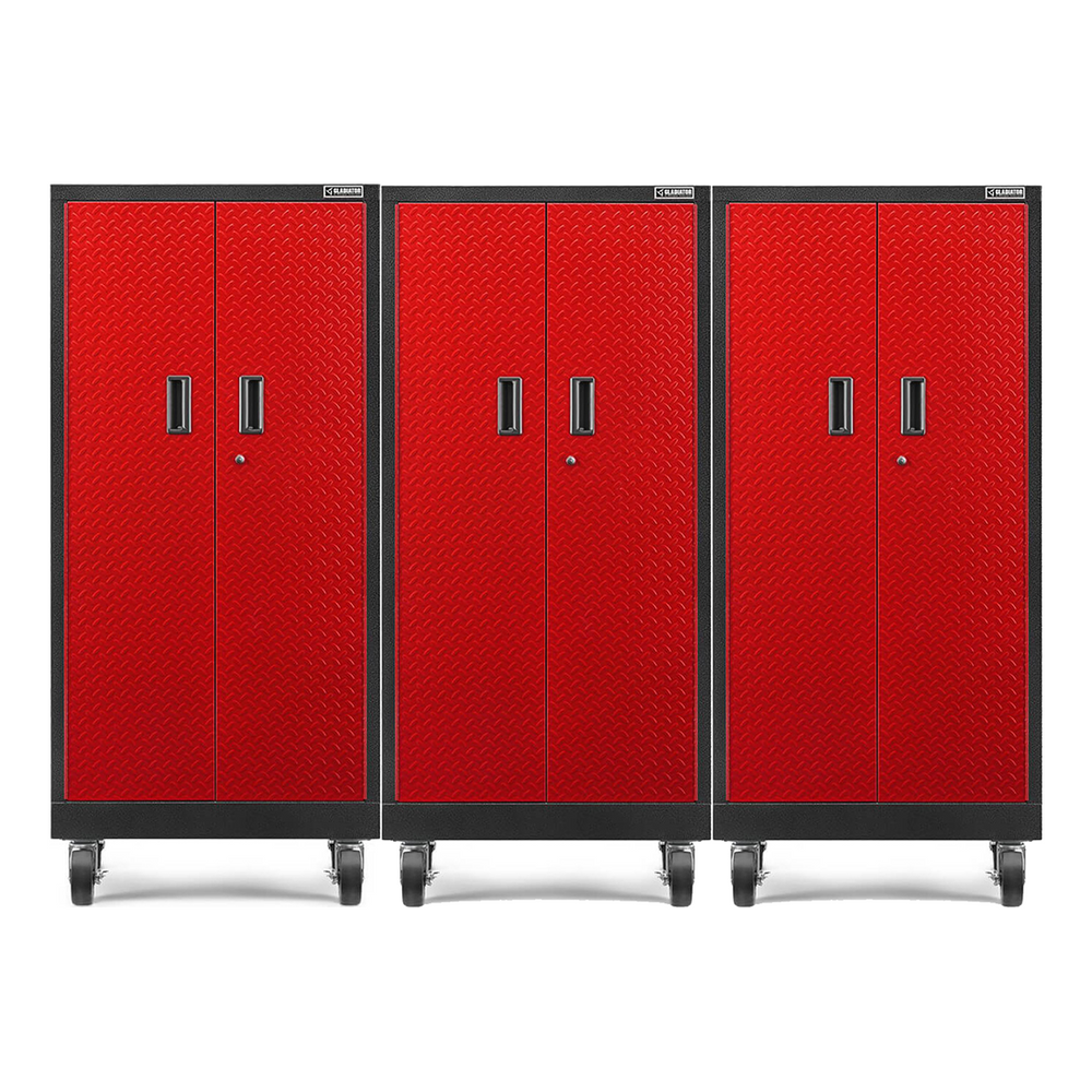 Gladiator 3 x Premier Tall GearLocker Garage Cabinet-GATL302DKRx3-Garage Giant