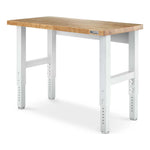 Gladiator Height Adjustable 4-Foot Hardwood Workbench-GAWB04HWJW-Garage Giant 