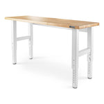 Gladiator Height Adjustable 6-Foot Hardwood Workbench-GAWB06HWGW-Garage Giant 
