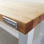Gladiator Height Adjustable 6-Foot Hardwood Workbench-GAWB06HWGW-Garage Giant 
