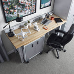 Gladiator Height Adjustable 6-Foot Hardwood Workbench-GAWB06HWGW-Garage Giant 