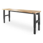 Gladiator Height Adjustable 8-Foot Hardwood Workbench-GAWB08HWEG-Garage Giant 