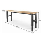 Gladiator Height Adjustable 8-Foot Hardwood Workbench-GAWB08HWEG-Garage Giant 