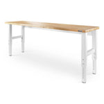 Gladiator Height Adjustable 8-Foot Hardwood Workbench-GAWB08HWGW-Garage Giant 