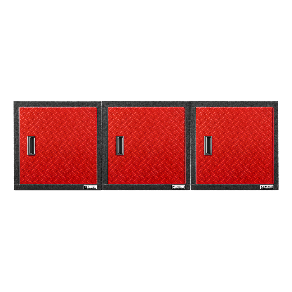 Gladiator 3 x Premier 24-Inch Wall GearBox Garage Cabinet-GAWG241DDRx3-Garage Giant