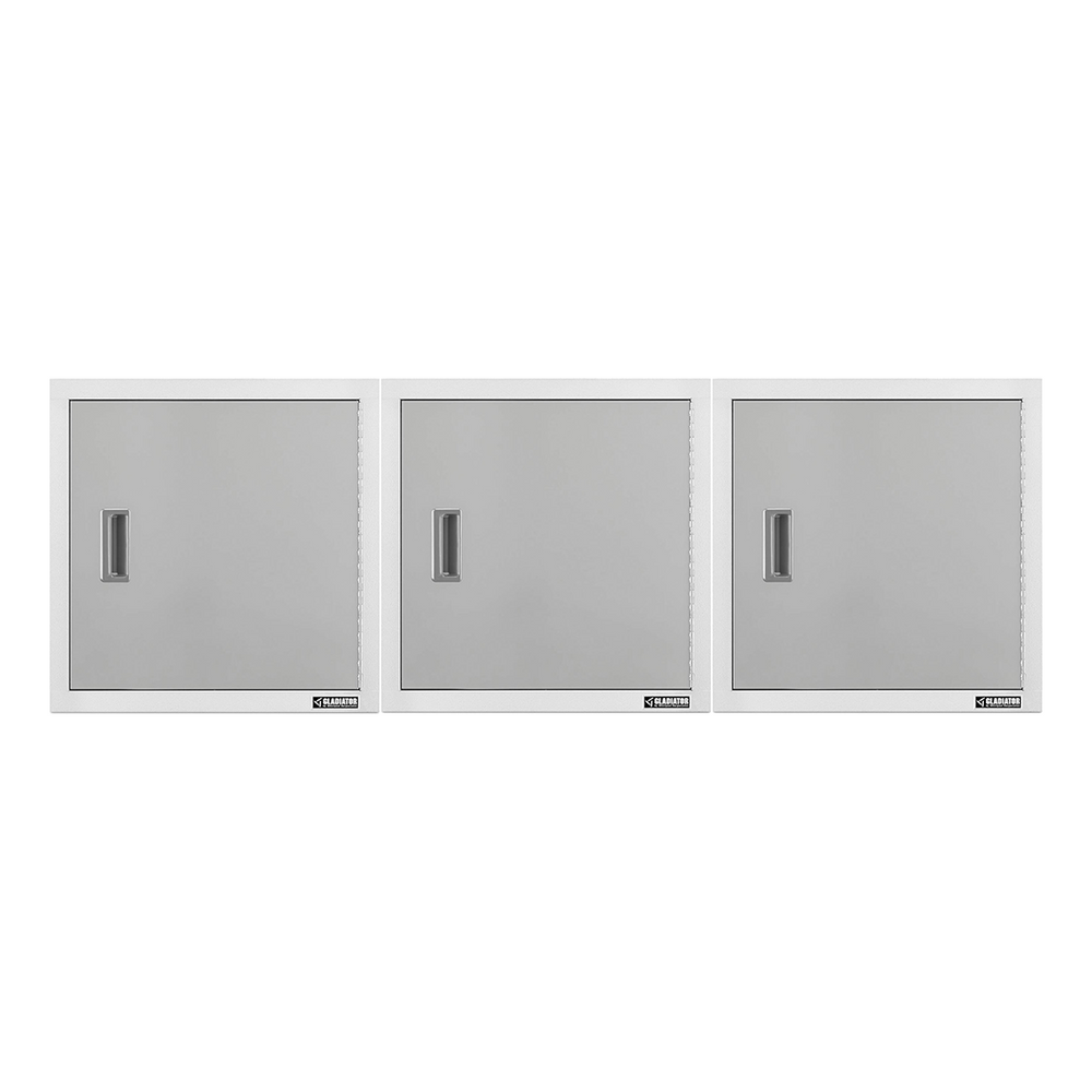 Gladiator 3 x Premier 24-Inch Wall GearBox Garage Cabinet-GAWG241DKWx3-Garage Giant