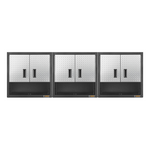Gladiator 3 x Ready-To-Assemble 28-Inch Wall Cabinets-GAWG28KDYGx3-Garage Giant 